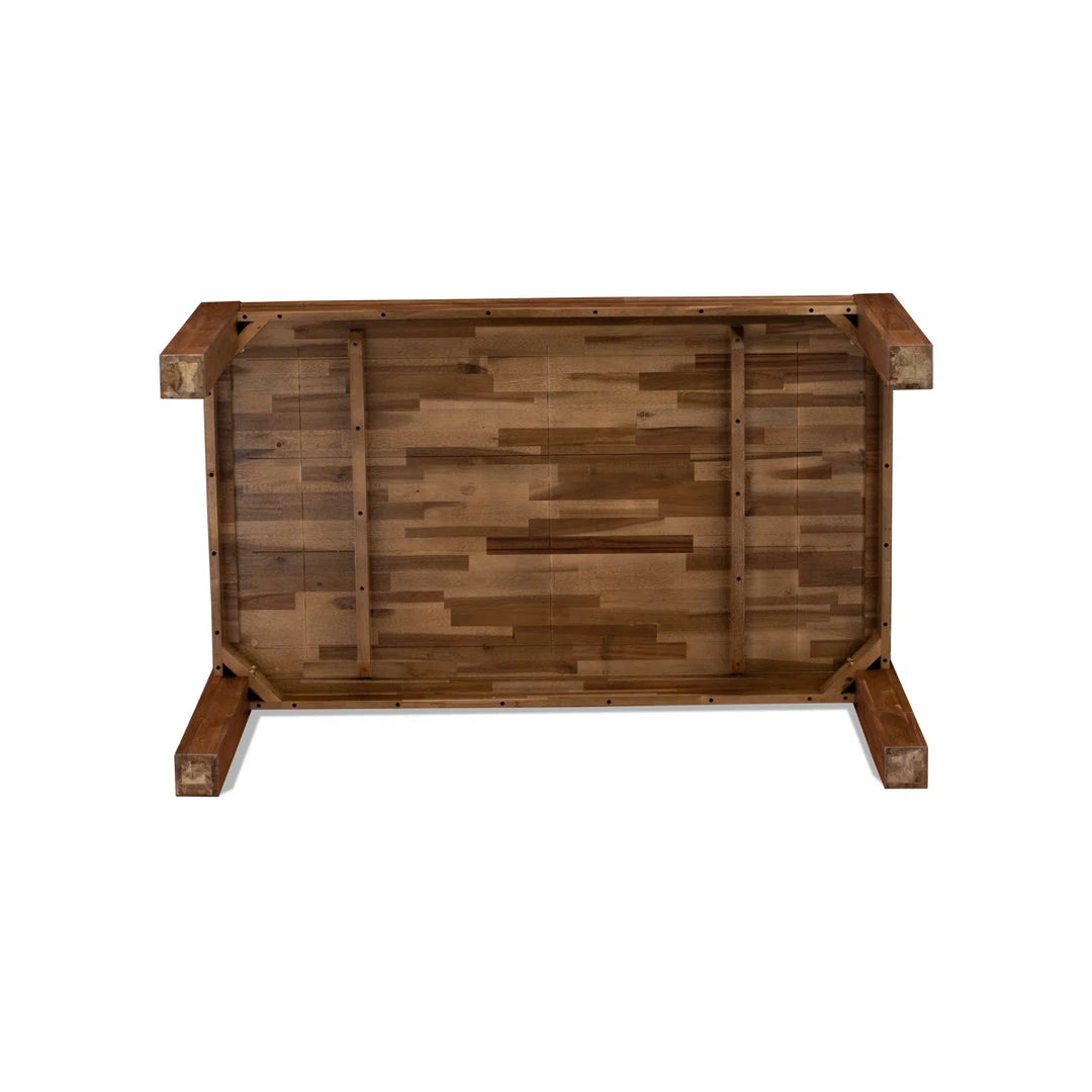 Three Posts Geib Rubber Solid Wood Dining Set