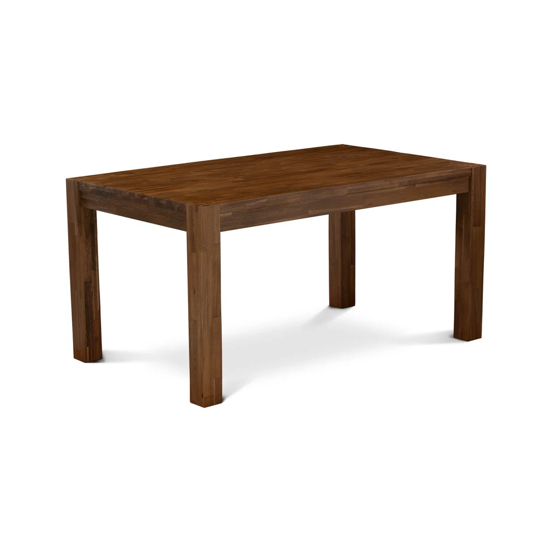 Three Posts Geib Rubber Solid Wood Dining Set