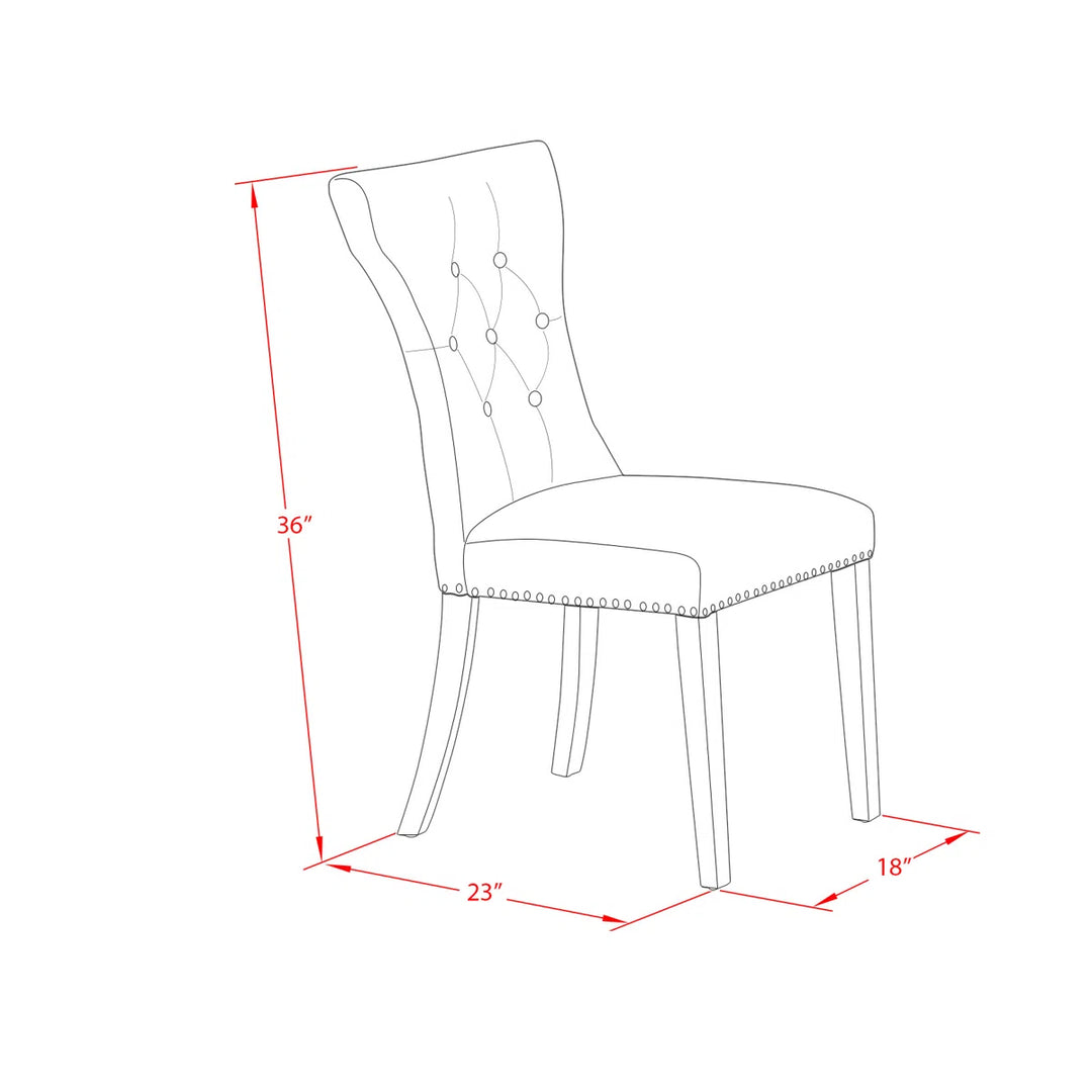 Sand and Stable Rigby 5-Piece Rubberwood Solid Wood Dining Set