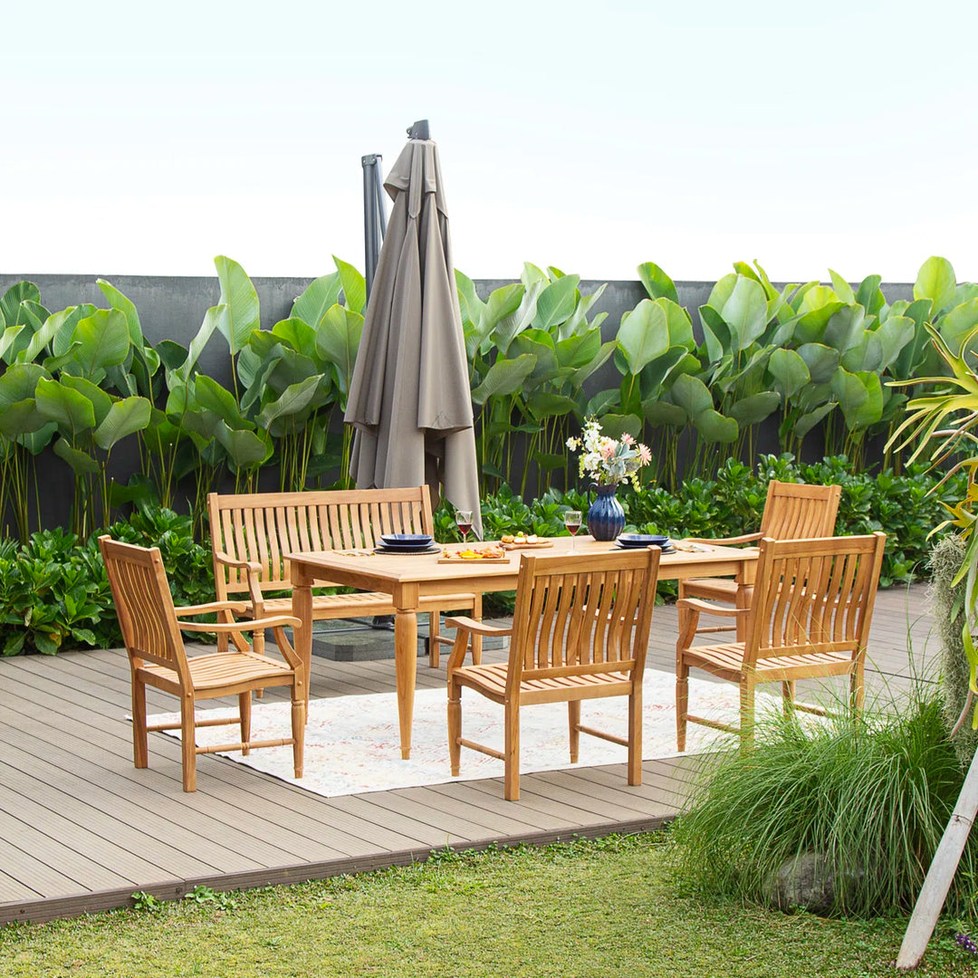 Kelly Clarkson Home Allison Rectangular 6-Person Teak Dining Set