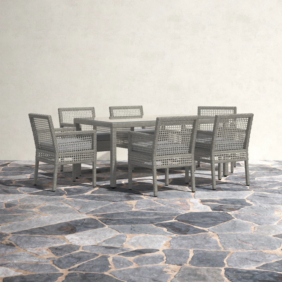 Kelly Clarkson Home Aura 7-Piece Wicker Rattan Outdoor Patio Set