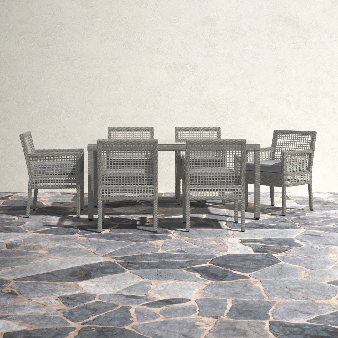 Kelly Clarkson Home Aura 7-Piece Wicker Rattan Outdoor Patio Set