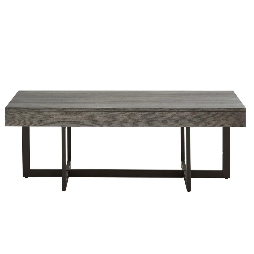 Sand and Stable Burch Cross-Legs Coffee Table with Storage