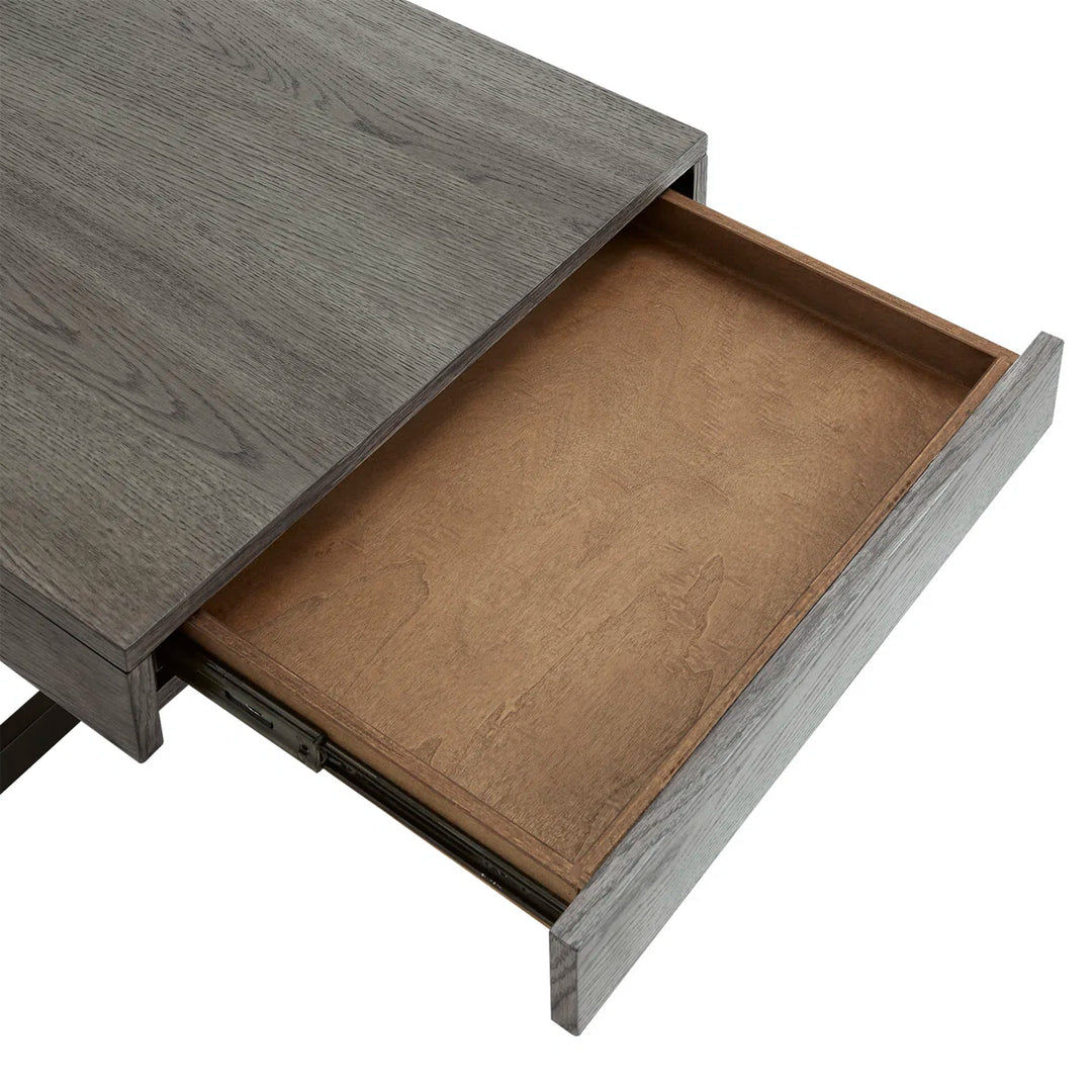 Sand and Stable Burch Cross-Legs Coffee Table with Storage