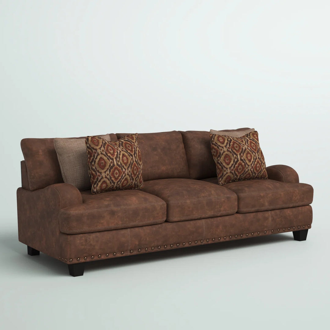 Greyleigh Cainsville 93in Recessed Arm Sofa with Reversible Cushions