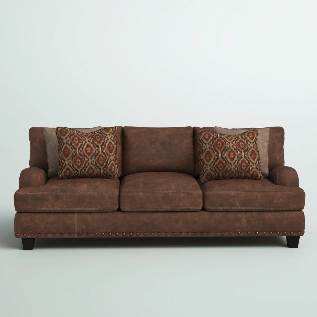 Greyleigh Cainsville 93in Recessed Arm Sofa with Reversible Cushions