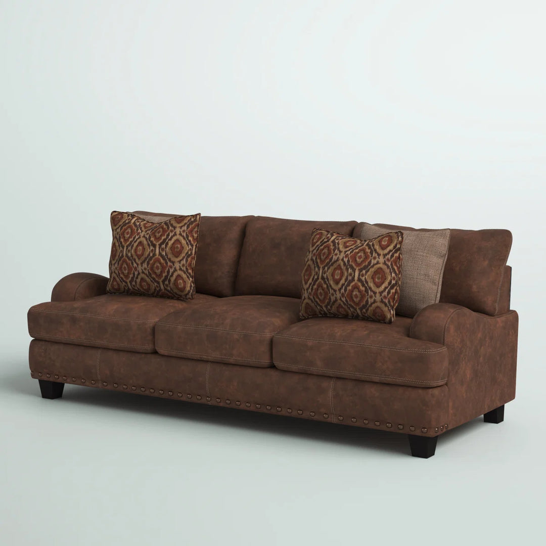 Greyleigh Cainsville 93in Recessed Arm Sofa with Reversible Cushions