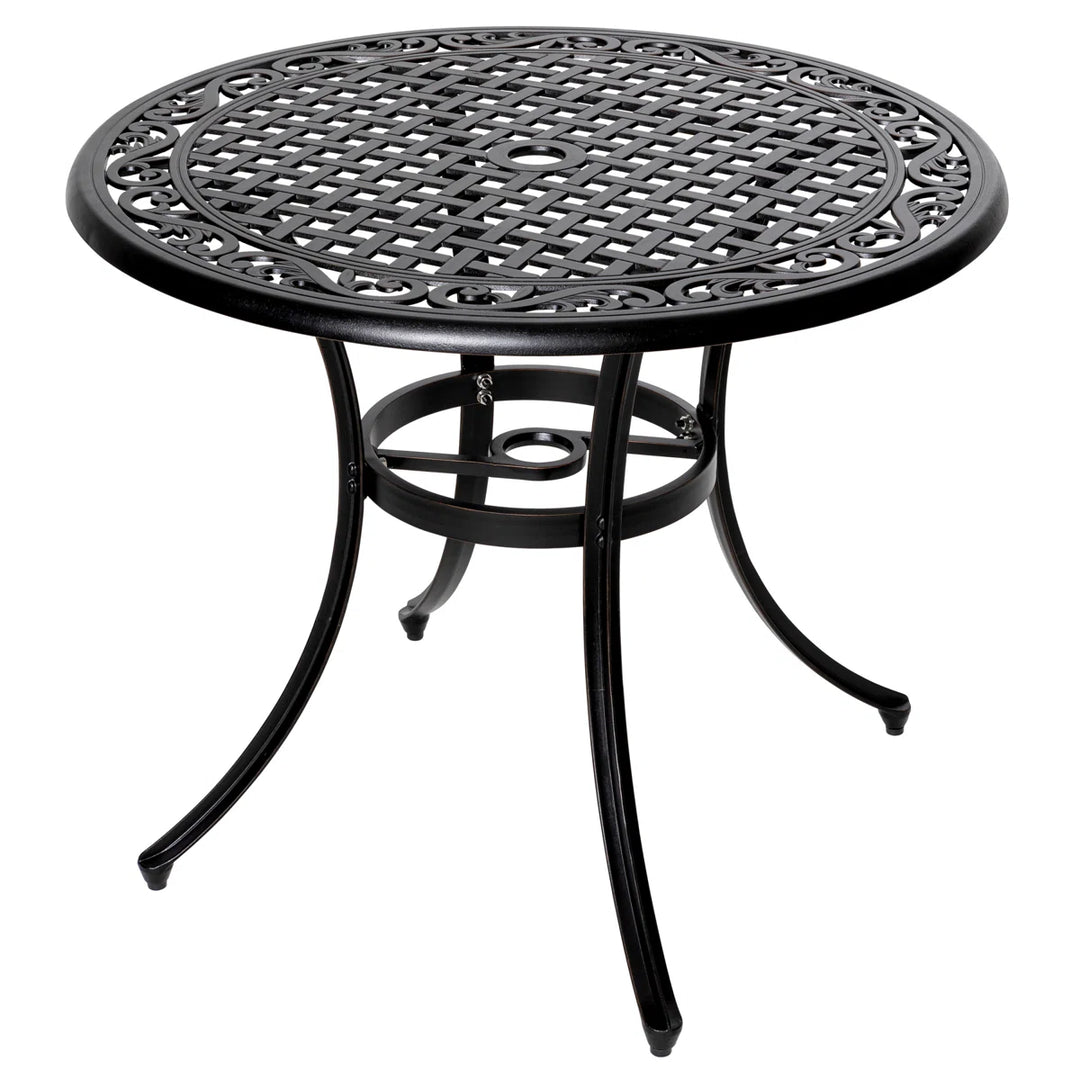 Three Posts Coddington Round 2-Person Bistro Set with Cushions