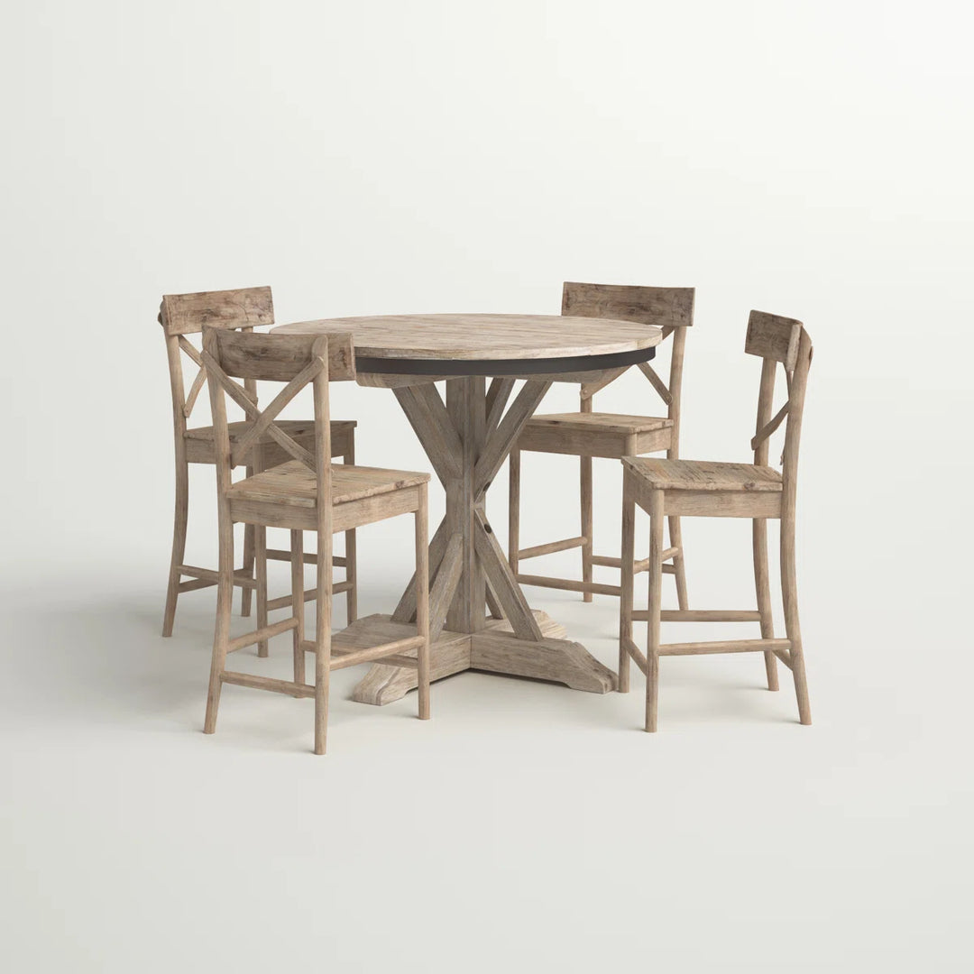Sand and Stable Eugley 4-Person Counter Height Dining Set