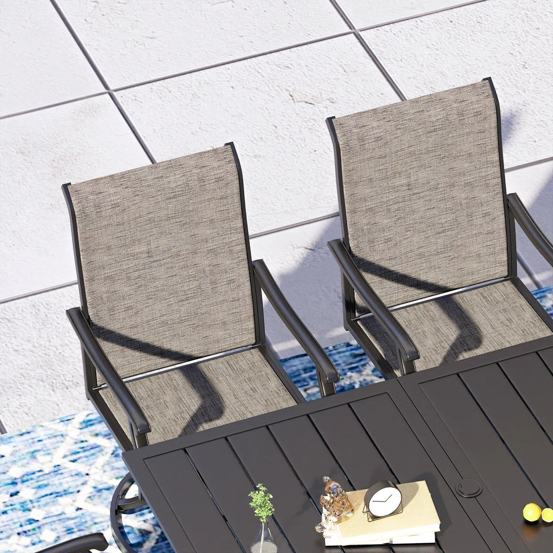 Three Posts Hilley Rectangular 6-Person Dining Set with Cushions