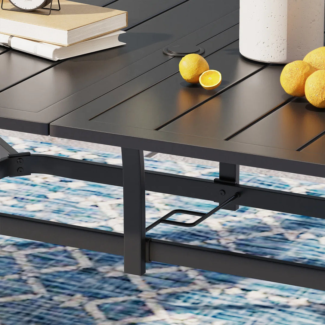 Three Posts Hilley Rectangular 6-Person Dining Set with Cushions