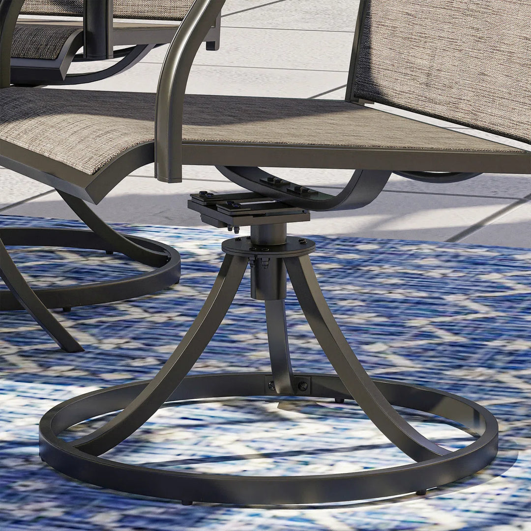 Three Posts Hilley Rectangular 6-Person Dining Set with Cushions