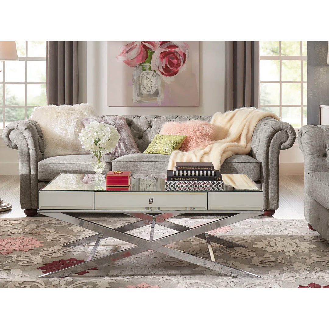 Three Posts Huskins Chesterfield Sofa