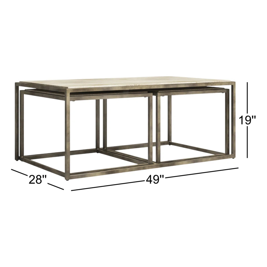 Greyleigh Kressley Frame 3-Piece Nesting Table Set