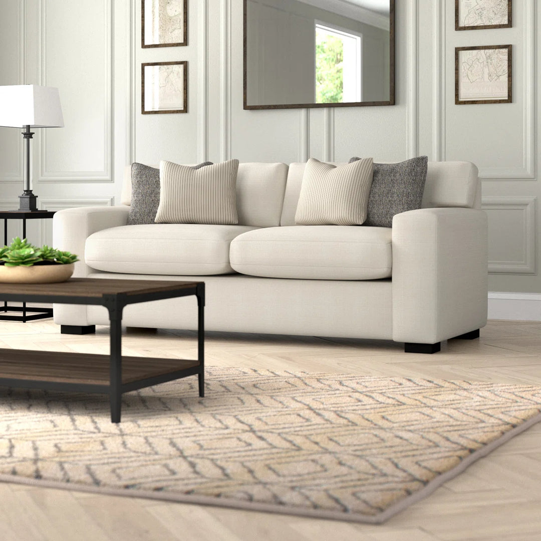 Greyleigh Newquay Square Arm Sofa Bed with Reversible Cushions