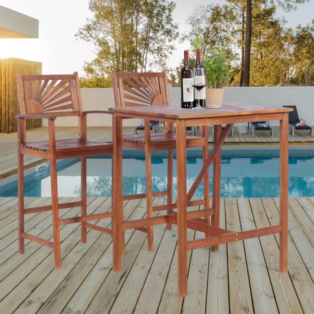 Sand and Stable Payee Rectangular 2-Person Bar Height Dining Set
