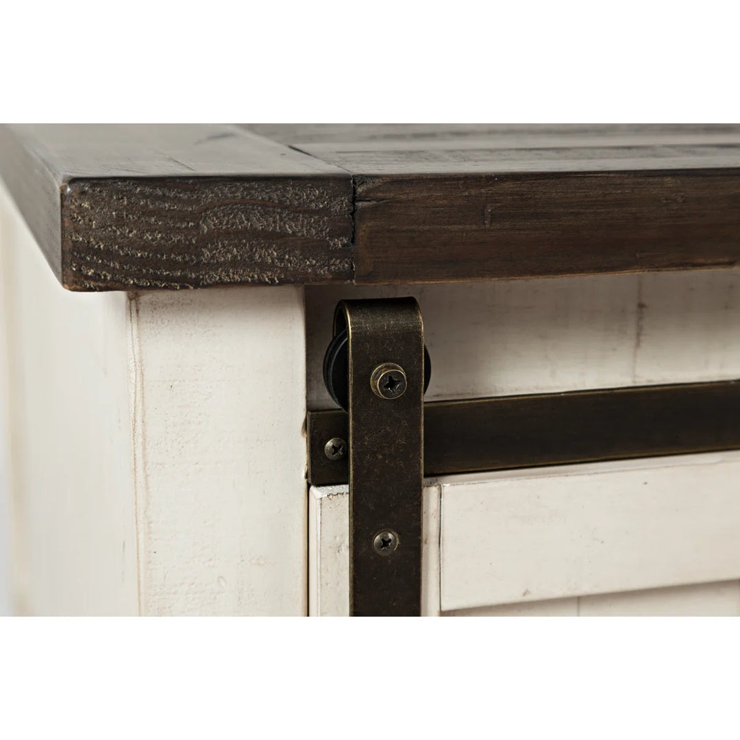 Sand and Stable Solid Wood Coffee Table with Storage