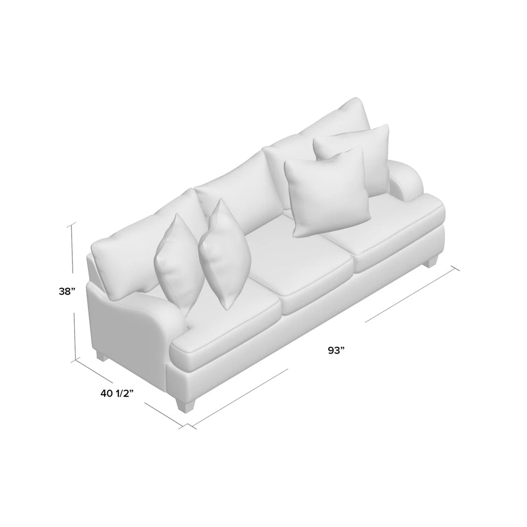 Sand and Stable Somerville 93in Sofa with Reversible Cushions