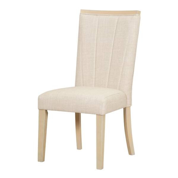 Harper Bright Designs Natural 6-Piece Wood Top Extendable Dining Set